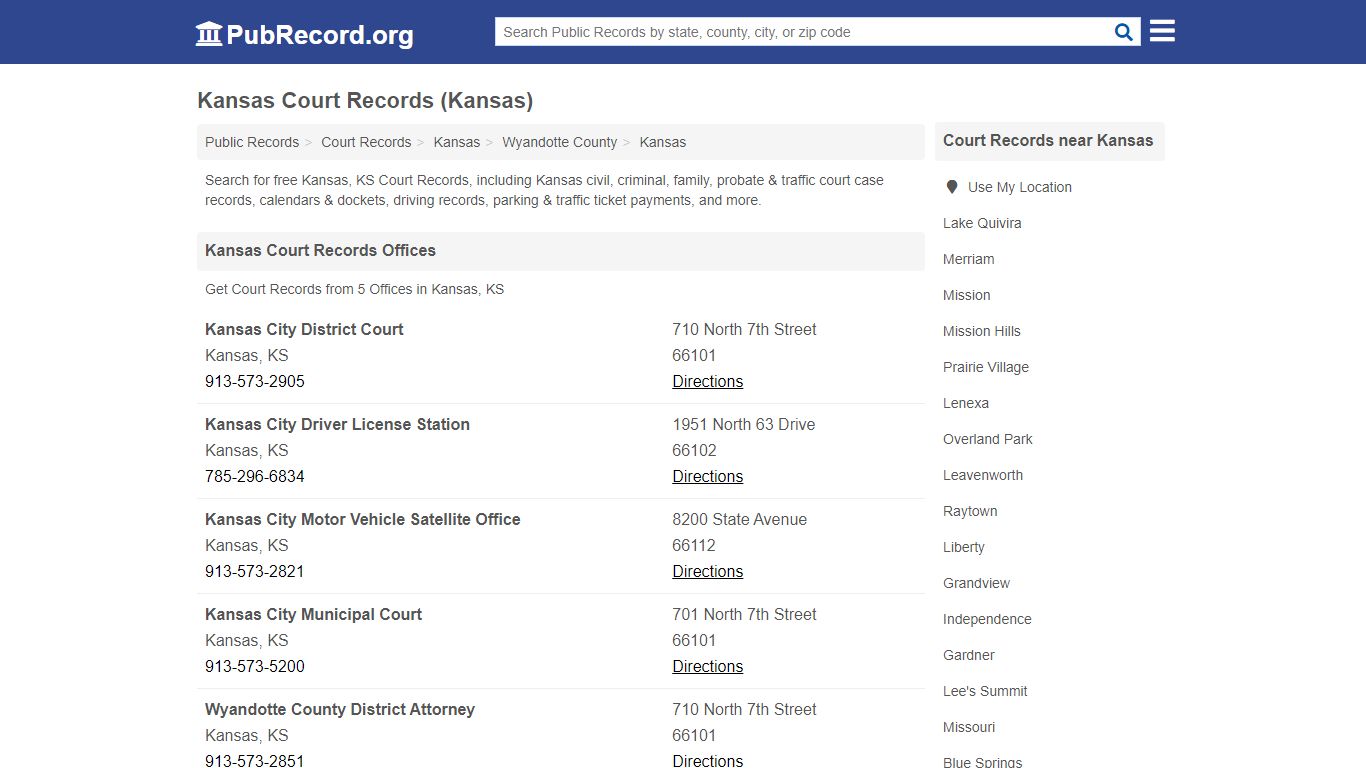Free Kansas Court Records (Kansas Court Records) - pubrecord.org